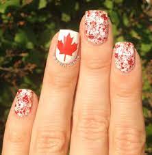 Canada Day Nails Kbshimmer Candy Cane Crush Temporary Tattoo Kbshimmer Canada Canadaday Canadadaymani Canadadaynails Nails Holiday Nails Fancy Nails
