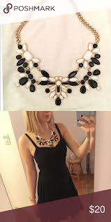 Black And White Jewelry Black And White Statement Necklace White Statement Necklaces Black And White Necklaces Statement Necklace