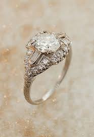 Art deco engagement rings are emblematic of a period of excitement and celebration — the end of the first world war had given way to a moment of economic prosperity, renewal and luxury. Antique Art Deco Diamond Ring Antique Engagement Rings Art Deco Diamond Rings Vintage Diamond Rings