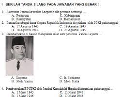 Berilah tanda silang x di. Soal Un Pkn Sd 2018 Jawabanku Id