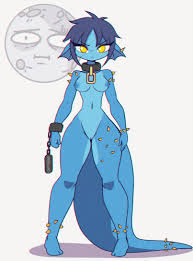 Original Chunkymoons character Azul by (Scruffmuhgruff) | rMonsterGirl on  Gifsauce