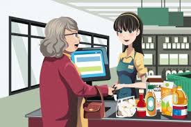 Resultado de imagem para imagens de caixa de supermercado