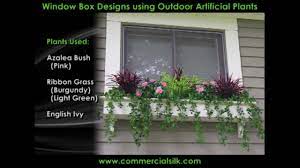 An umbrella stand keeps rain gear organized. Outdoor Artificial Flowers A Compilation Of Window Plants Youtube