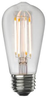 Led Clear Filament Vintage Bulb 7 Watt Edison 60 Watt Equal Set Of 6 Industrial Led Bulbs By Bulbsco