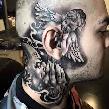 A full neck tattoo probably will not be your first tattoo but a side neck could be. 130 Likes 5 Comments Inked Boutique Inkedboutique On Instagram Love The Idea Behind This Piece By Alexisdedi Evil Tattoos Tattoos Neck Tattoo For Guys