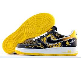 Nike Air Force 1 Low Supreme Tz Laf Mr Cartoon White Black Yellow Af H49 Zapatillas Nike Para Hombre Zapatillas Nike Zapatos