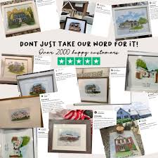 Minimalist Watercolor House Portrait Custom Home Painting Digital House Art  From Photo Realtor Closing Gift New Homeowner Gift