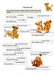 And guys, you might be. Question Words With The Lion King Esl Worksheet By Roga