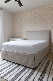 At this point my headboard was in. Diy French Seam Slipcovered Bed Crazy Wonderful