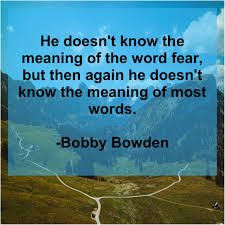 Last time you're playing at home (this season), i thought we'd go out there and jump all over them. Bobby Bowden He Doesnt Know The Meaning Http Bit Ly Ttfn1 Bobby Bowden Anthony Hopkins Alison Sweeney