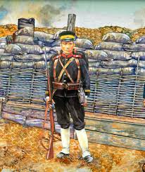 The japanese generally fought the war in a humane way. Japanese Infantry Trooper Russo Japanese War Military Artwork Military Illustration History War
