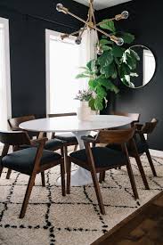 Black White Walnut Our Dining Room Refresh With The Article Zola Dining Chair 204 Park Dining Chairs Dark Dining Room Wood Dining Room