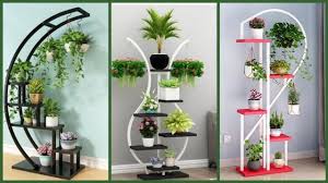These handmade iron cages create stunning stencils at the bottom of your plant. Beautiful And Unique Wroud Iron Flower Pot Stands Designing Ideas For Home Decor Youtube