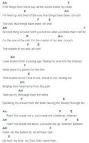 You Break Me Up You Break Me Up Believer Believer Chords Capo 1 Imagine Dragons Ukulele Chords Songs Ukulele Songs Ukelele Songs