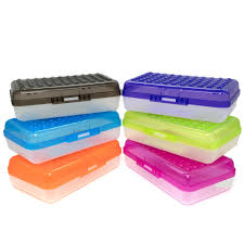 Emraw Regal Multipurpose Pencil Box Assorted Color Dots Pencil Case Box For Organize And Carry Pencils School Pencil Box Plastic Pencil Case Plastic Stationery Case Box 6 Pack Walmart Com Walmart Com