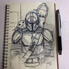 Pin By Mirella Vasconcelos Alencar On Mandalorian Star Wars Drawings Star Wars Art Star Wars Fan Art
