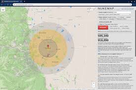 If you are 20% fission and waste 80% of the heat, you might then, we suspend a one megaton device in dead center. If A 5 Megaton Nuclear Warhead Was Detonated In Denver Boulder Would Be Just Beyond The Light Blast Damage Radius Boulder