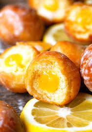 Glazed Lemon Curd Donut Holes Recipe Donut Hole Recipe Lemon Curd Food