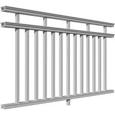 A 6 foot level section will include 15 balusters, and an 8 foot level section will provide 20 balusters. Our Best Outdoor Decor Deals Pvc Decking Railing Balcony Railing Design