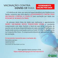 Ficará proibido o agendamento por 30 dias quando o contribuinte ou o representante não comparecer duas vezes nos dias e horários agendados num. Vacinacao Contra Covid 19 Agendamento Online Por Idade Prefeitura De Jatai
