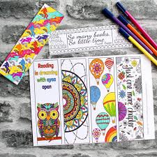 Printable coloring and activity pages are one way to keep the kids happy (or at least occupie. Beautiful Coloring Bookmarks Arty Crafty Kids