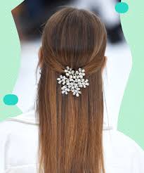 This hairstyle, when combined with asymmetrical bangs, becomes more precious than ever. Pretty Half Up Half Down Wedding Hairstyles For Brides