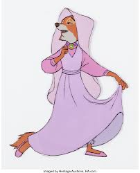 Robin Hood Maid Marian Production Cel Walt Disney 1973 Robin Hood Disney Robin Hood Maid Marian