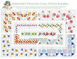 Aida 14, cream 267w x 129h stitches size(s): 7 Cross Stitch Border Patterns
