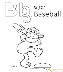 Baseball coloring pages for preschoolers. B Is For Baseball Coloring Page 01 Free B Is For Baseball Coloring Page