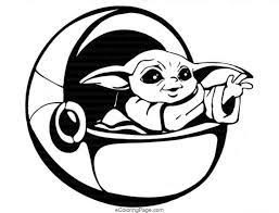 Teen titans go coloring pages driving. Baby Yoda Coloring Pages Coloring Home