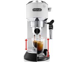 If the coffee beans are very finely ground you will have a stronger taste and if the grind is coarser you will have a milder taste. Machine Expresso Delonghi Dedica Ec685 W Blanche