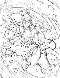 Download or print avatar korra hug tenzin coloring page for free plus other related the legend of korra coloring page. Sketch Of Avatar Korra Doing Water Bending Coloring Page Color Luna