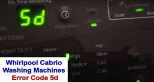 Set the mode selector dial to . Whirlpool Cabrio Washer Error Code 5d Washer And Dishwasher Error Codes And Troubleshooting