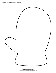Mitten Template Shape Mittens Template Christmas Crafts For Kids Mitten