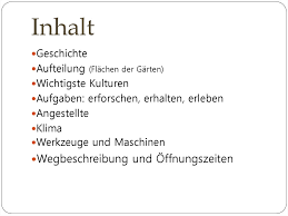 Botanischen Garten Der Universitat Bonn Online Presentation