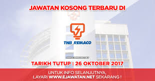 We have the informations about tnb repair and maintenance sdn. Tnb Repair And Maintenance Sdn Bhd Tnb Remaco 26 Oktober 2017 Jawatan Kosong 2020
