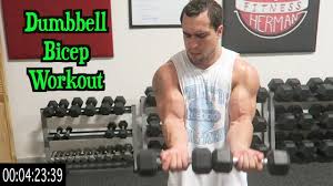 intense 5 minute dumbbell bicep workout