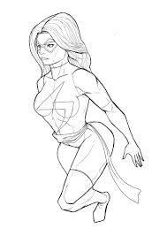 Ms Marvel By Kyo Araya Deviantart Com On Deviantart Marvel Coloring Ms Marvel Captain Marvel