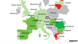 Mapa de europa satelital, mapas de paises , pueblos y ciudades, donde está europa. Mapa Grecia E Finlandia No Vermelho Numa Europa Onde So Chipre E Romenia Crescem Mais De 1 Conjuntura Jornal De Negocios