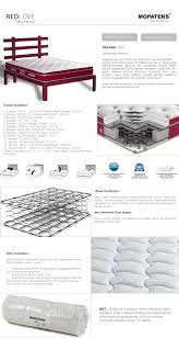 Mopateks Red Love Ultra Ortopedik Yaylikalin Pedli Yatak Dekorbizden