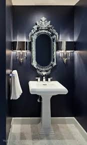 Navy Blue Timeless Traditional Trending Places In The Home Contemporary Bathroom Bathroom Decor Home Decor