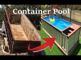Des Containers Transformes En Piscines Container Pool Youtube