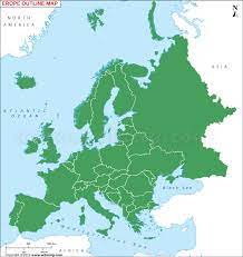 The msfd marine regions and subregions map was developed to support dg environment and eu member states in their implementation of the msfd. Europe Outline Map Europe Blank Map