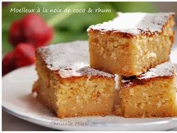 Moelleux A La Noix De Coco Et Rhum Recette Moelleux Noix De Coco Gateaux Et Desserts