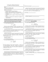 The function must satisfy one of two conditions dependent upon the degree (highest exponent) of the numerator and denominator. 27 Properties Of Rational Functions Due Webwork Mathematical