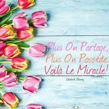 Plus On Partage Plus On Possede Voila Le Miracle Follow Opportunite Du Net Success Motivation Reussite Leader Leader Facebook Sign Up