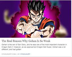 Maybe you would like to learn more about one of these? The Real Reason Why Gohan Is So Weak Dragonball Ultrainstinct Dbs Goku Ssj3 God Dragon Ball Super Ultra Instinct Dragon Ball