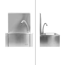 Trova una vasta selezione di lavandino acciaio a prezzi vantaggiosi su ebay. Lavamani A Muro Con Rubinetto Lavabo In Acciaio Inox Lavello Cucina Ristoranti