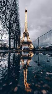 Eiffel Tower Reflection Iphone Wallpaper Paris Wallpaper City Wallpaper Eiffel Tower