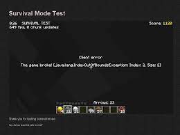 Minecraft classic features 32 blocks to build with and allows build whatever you like in creative mode, or invite up to 8 friends to join you in your server for multiplayer fun. Survival Test Error Classic Survival Mode Alpha Archive Minecraft Forum Minecraft Forum